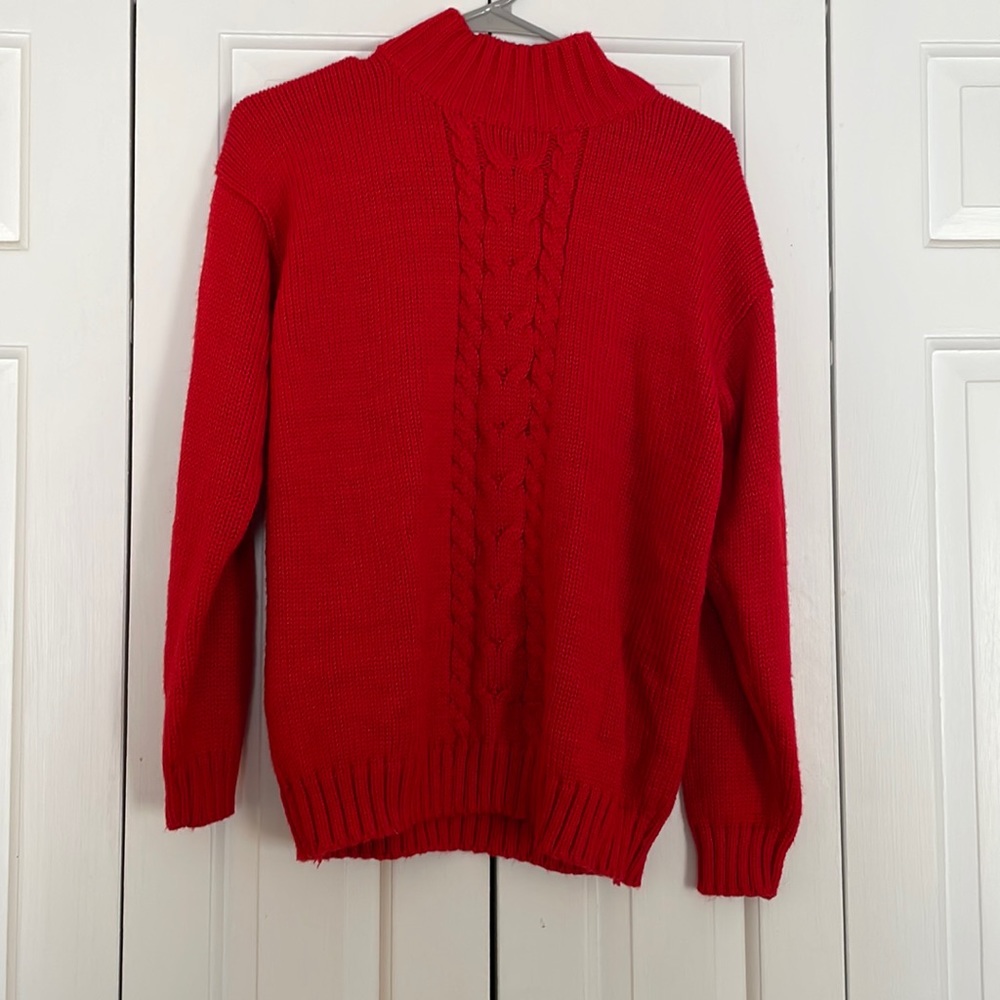 Vintage Red turtleneck sweater